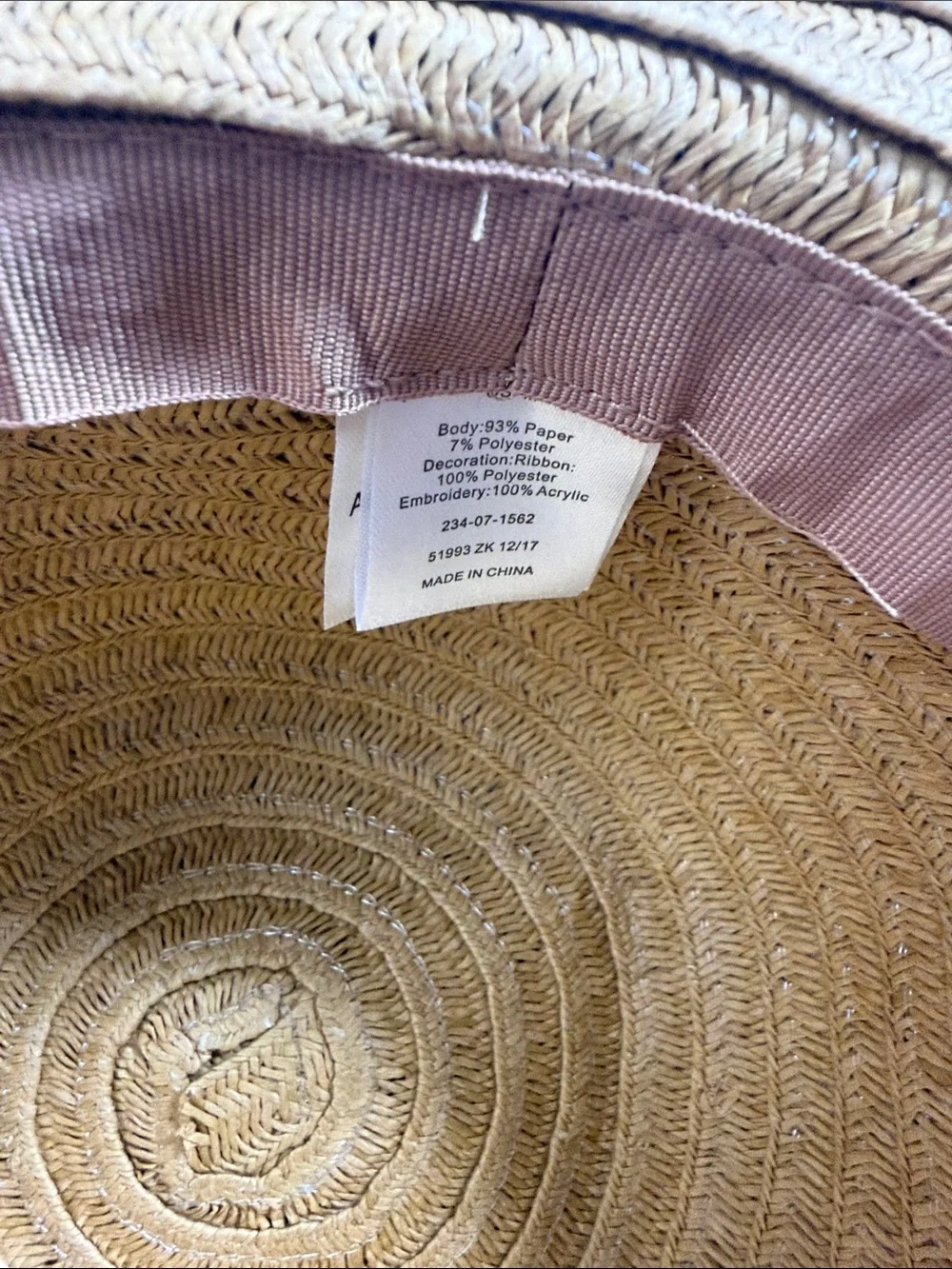 On Vacay Oversized Floppy Straw Sun Hat Embroidered Beach Vacation